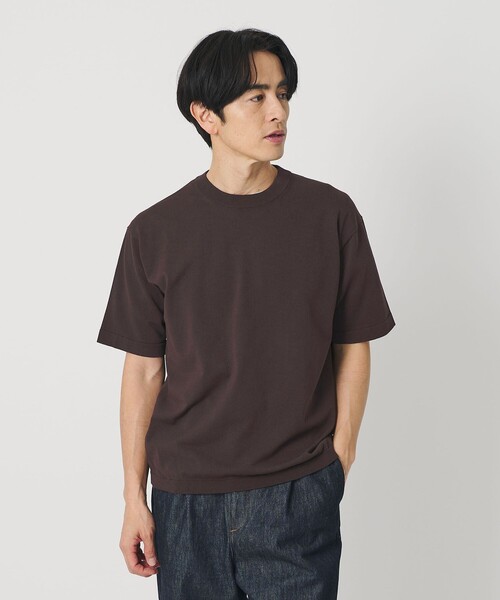 BEAUTY&YOUTH UNITED ARROWS（ビューティーアンドユースユナイテッドアローズ）の「デオドラント ニットTシャツ 抗菌防臭 ウォッシャブル（ニット/セーター・メンズ・ホワイト/ダークブラウン/ブラック・M/S/XL/L）」の3枚目の写真