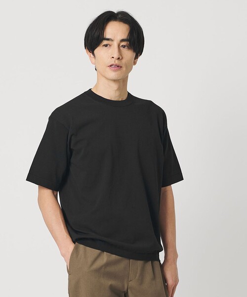 BEAUTY&YOUTH UNITED ARROWS（ビューティーアンドユースユナイテッドアローズ）の「デオドラント ニットTシャツ 抗菌防臭 ウォッシャブル（ニット/セーター・メンズ・ホワイト/ダークブラウン/ブラック・M/S/XL/L）」の2枚目の写真