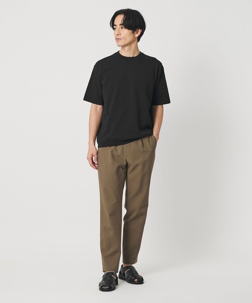 BEAUTY&YOUTH UNITED ARROWS（ビューティーアンドユースユナイテッドアローズ）の「デオドラント ニットTシャツ 抗菌防臭 ウォッシャブル（ニット/セーター・メンズ・ホワイト/ダークブラウン/ブラック・M/S/XL/L）」の5枚目の写真