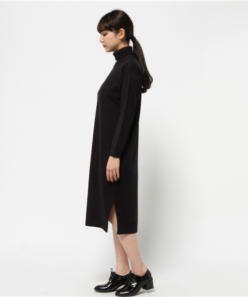 SLY（スライ）の「タートルスリット HG MIDI OP-S（ワンピース・レディース・ブラウン/カーキ/ネイビー/トップグレー・FREE）」の6枚目の写真