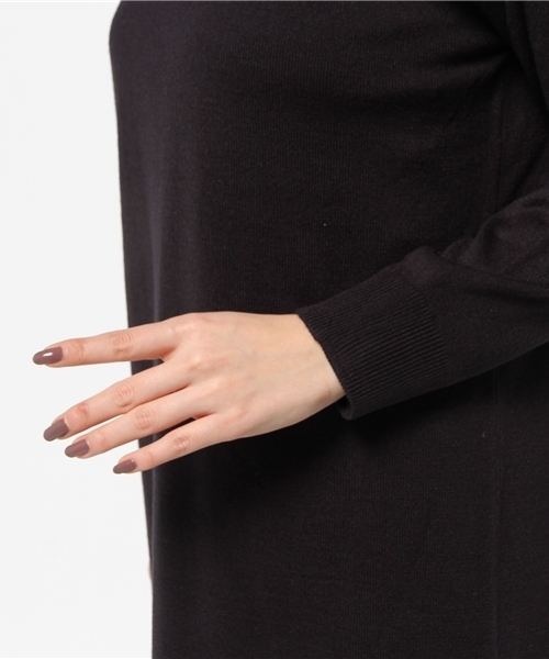 SLY（スライ）の「タートルスリット HG MIDI OP-S（ワンピース・レディース・ブラウン/カーキ/ネイビー/トップグレー・FREE）」の9枚目の写真