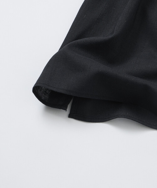 FREAK'S STORE（フリークスストア）の「限定展開 Relax Fit リラックスフィット リネンミックス ポロカラー シャツ（ポロシャツ・メンズ・ベージュ/チャコールグレー/ブラック・SMALL/MEDIUM/LARGE）」の10枚目の写真