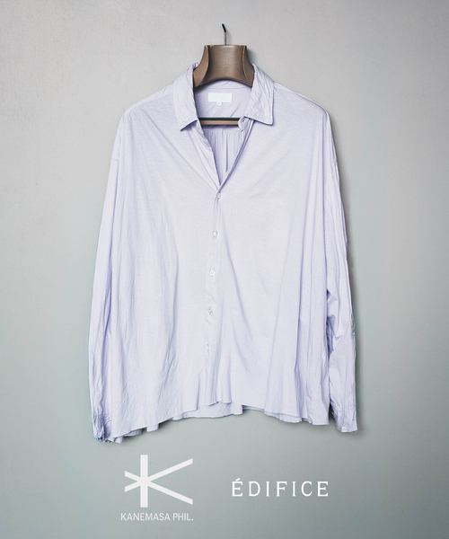 KANEMASA PHIL.(カネマサフィル)の「Kanemasa Phil. (カネマサ フィル) 別注 46ゲージ Artisan L/S Shirts(シャツ/ブラウス・メンズ・アーミー/ラベンダー・LARGE/MEDIUM)」の2枚目の写真