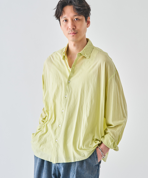 KANEMASA PHIL.(カネマサフィル)の「Kanemasa Phil. (カネマサ フィル) 別注 46ゲージ Artisan L/S Shirts(シャツ/ブラウス・メンズ・アーミー/ラベンダー・LARGE/MEDIUM)」の6枚目の写真