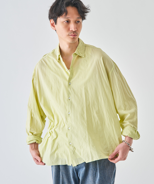 KANEMASA PHIL.(カネマサフィル)の「Kanemasa Phil. (カネマサ フィル) 別注 46ゲージ Artisan L/S Shirts(シャツ/ブラウス・メンズ・アーミー/ラベンダー・LARGE/MEDIUM)」の7枚目の写真