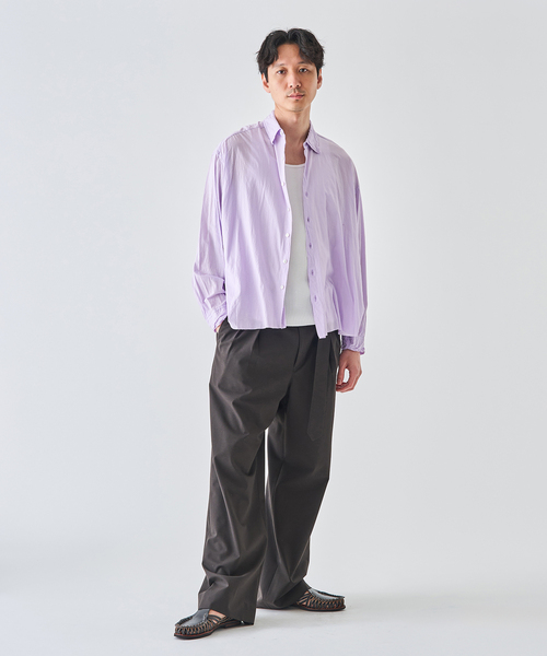 KANEMASA PHIL.(カネマサフィル)の「Kanemasa Phil. (カネマサ フィル) 別注 46ゲージ Artisan L/S Shirts(シャツ/ブラウス・メンズ・アーミー/ラベンダー・LARGE/MEDIUM)」の13枚目の写真