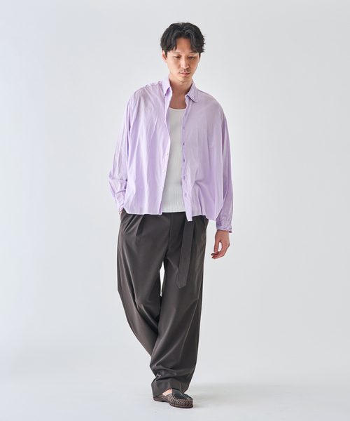KANEMASA PHIL.(カネマサフィル)の「Kanemasa Phil. (カネマサ フィル) 別注 46ゲージ Artisan L/S Shirts(シャツ/ブラウス・メンズ・アーミー/ラベンダー・LARGE/MEDIUM)」の14枚目の写真