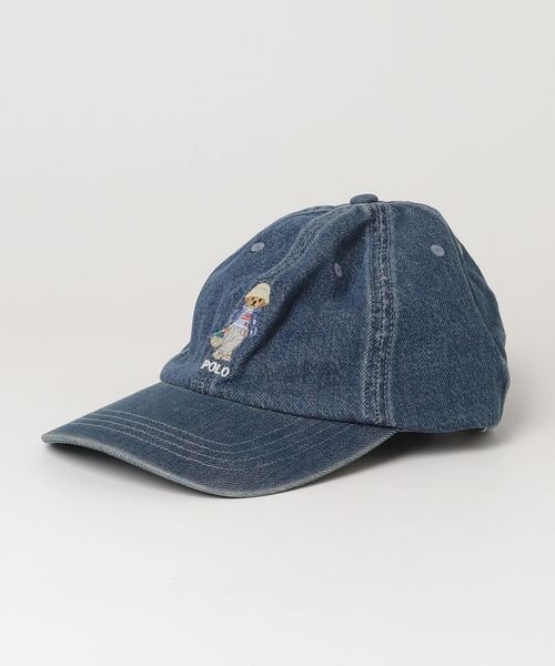 POLO RALPH LAUREN CHILDRENSWEAR(ポロ ラルフ ローレン チルドレンズウェア)の「Polo ベア インディゴ デニム ボール キャップ(キャップ・キッズ・ブルー・ONE)」の3枚目の写真