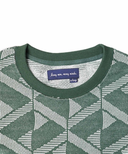 many men many mind（メニーメンメニーマインド）の「【SR】【it】【many men many mind】TC裏毛JQD L/Sクルー（スウェット・メンズ・アイボリー/ネイビー/グリーン・LARGE/X-LARGE/MEDIUM）」の6枚目の写真