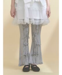 merry jenny | リボンフレアリブパンツ(その他パンツ)