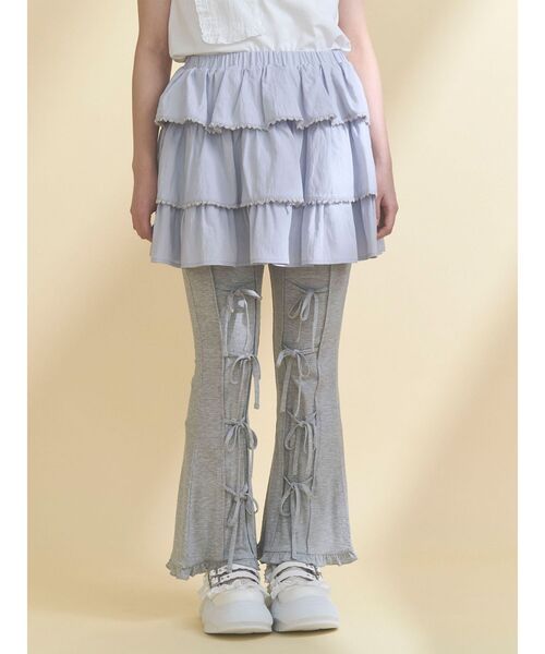 merry jenny（メリージェニー）の「リボンフレアリブパンツ（その他パンツ・レディース・ピンク/グレー/ブラック・FREE）」の14枚目の写真