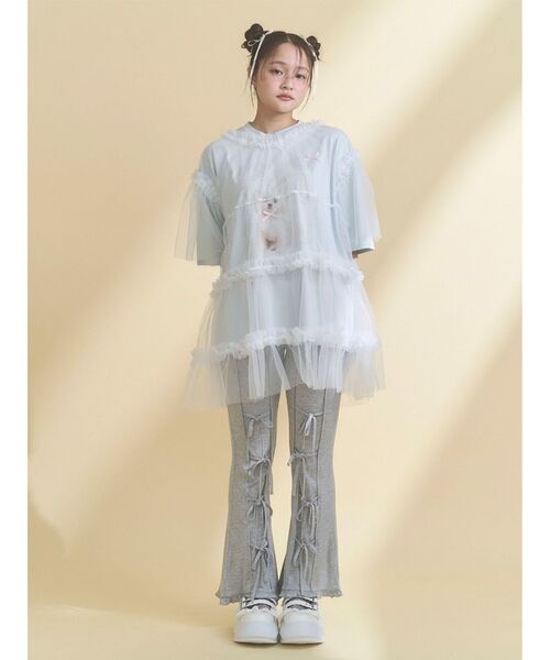 merry jenny（メリージェニー）の「リボンフレアリブパンツ（その他パンツ・レディース・ピンク/グレー/ブラック・FREE）」の16枚目の写真