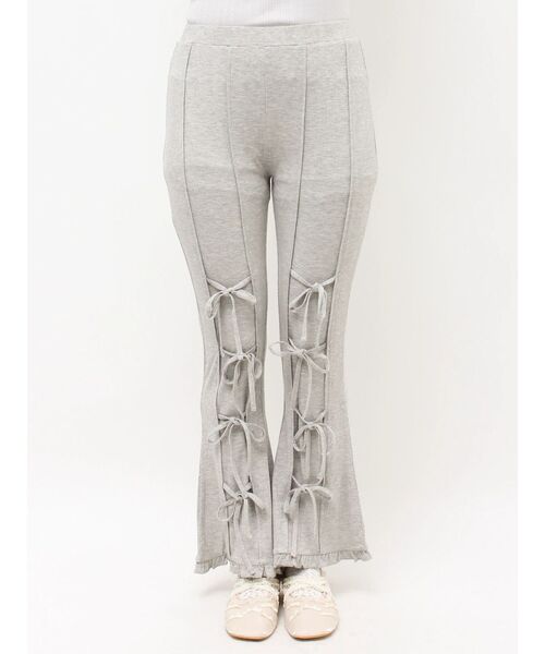 merry jenny（メリージェニー）の「リボンフレアリブパンツ（その他パンツ・レディース・ピンク/グレー/ブラック・FREE）」の18枚目の写真