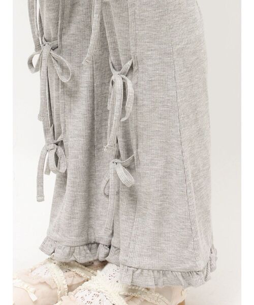 merry jenny（メリージェニー）の「リボンフレアリブパンツ（その他パンツ・レディース・ピンク/グレー/ブラック・FREE）」の22枚目の写真