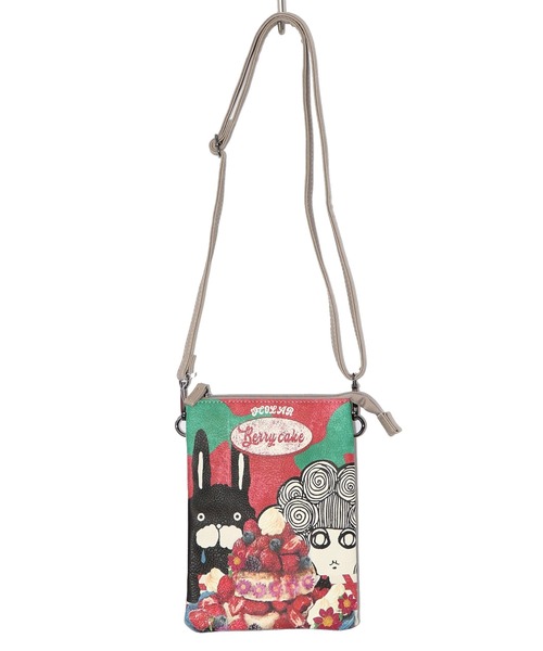 ScoLar(スカラー)の「661434:スカラーちゃんラビルパンケーキ柄ミニショルダー(ショルダーバッグ・レディース・ブラック/ブラウン/ベージュ・FREE)」の1枚目の写真