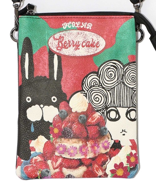 ScoLar(スカラー)の「661434:スカラーちゃんラビルパンケーキ柄ミニショルダー(ショルダーバッグ・レディース・ブラック/ブラウン/ベージュ・FREE)」の9枚目の写真