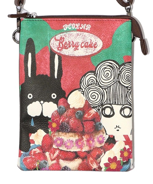 ScoLar(スカラー)の「661434:スカラーちゃんラビルパンケーキ柄ミニショルダー(ショルダーバッグ・レディース・ブラック/ブラウン/ベージュ・FREE)」の13枚目の写真