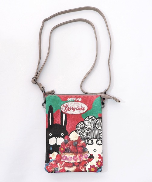 ScoLar(スカラー)の「661434:スカラーちゃんラビルパンケーキ柄ミニショルダー(ショルダーバッグ・レディース・ブラック/ブラウン/ベージュ・FREE)」の14枚目の写真