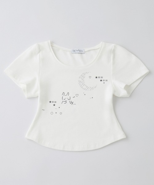 rumnel:(ルムネル)の「ラインストーンアート半袖チビTシャツ / rhinestone art cropped T-shirt(Tシャツ/カットソー・レディース・ブラック/ホワイト・FREE)」の22枚目の写真
