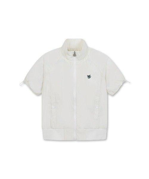 WAAC(ワック)の「WOMENS ハイストレッチ半袖ジップアップベスト(ベスト・レディース・アイボリー/ブラック・X-SMALL/MEDIUM/SMALL)」の1枚目の写真