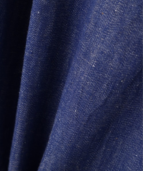 human woman（ヒューマンウーマン）の「◆綿麻ライトオンスデニムワイドパンツ（デニムパンツ・レディース・ホワイト系その他/ネイビー/ブルー・LARGE/SMALL/MEDIUM）」の13枚目の写真