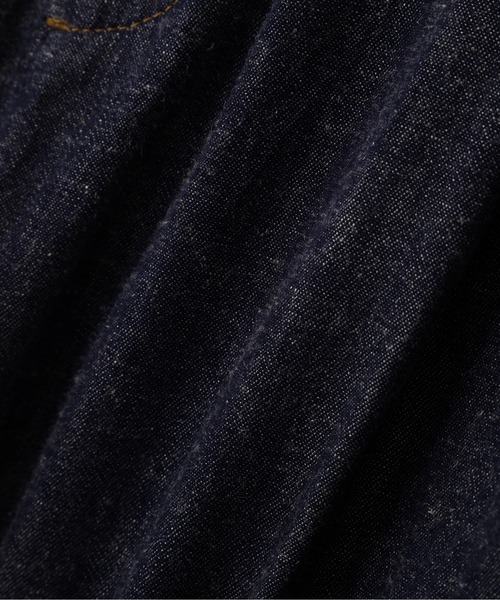 human woman（ヒューマンウーマン）の「◆綿麻ライトオンスデニムワイドパンツ（デニムパンツ・レディース・ホワイト系その他/ネイビー/ブルー・LARGE/SMALL/MEDIUM）」の14枚目の写真