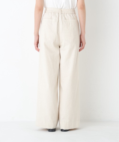 human woman（ヒューマンウーマン）の「◆綿麻ライトオンスデニムワイドパンツ（デニムパンツ・レディース・ホワイト系その他/ネイビー/ブルー・LARGE/SMALL/MEDIUM）」の19枚目の写真