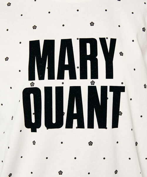 MARY QUANT(マリークワント)の「MARY QUANT × PUBLUX/マリークワント 総柄 プリント フロッキー ロゴ Tシャツ 限定展開(Tシャツ/カットソー・レディース・ブラック/オフホワイト・フリ-)」の18枚目の写真