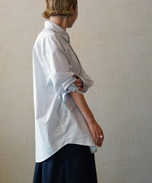 JOURNAL STANDARD LUXE(ジャーナルスタンダード ラックス)の「ハイカウントタイプライターPlainシャツ(シャツ/ブラウス・レディース・ホワイト系その他/ブルー系その他・FREE)」の15枚目の写真