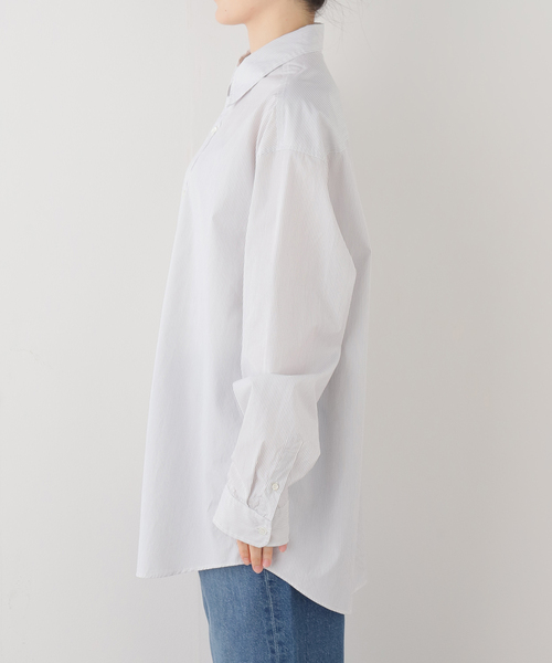 JOURNAL STANDARD LUXE(ジャーナルスタンダード ラックス)の「ハイカウントタイプライターPlainシャツ(シャツ/ブラウス・レディース・ホワイト系その他/ブルー系その他・FREE)」の7枚目の写真