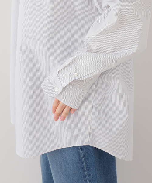 JOURNAL STANDARD LUXE(ジャーナルスタンダード ラックス)の「ハイカウントタイプライターPlainシャツ(シャツ/ブラウス・レディース・ホワイト系その他/ブルー系その他・FREE)」の10枚目の写真