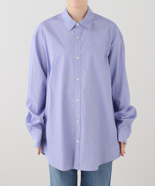 JOURNAL STANDARD LUXE(ジャーナルスタンダード ラックス)の「ハイカウントタイプライターPlainシャツ(シャツ/ブラウス・レディース・ホワイト系その他/ブルー系その他・FREE)」の13枚目の写真