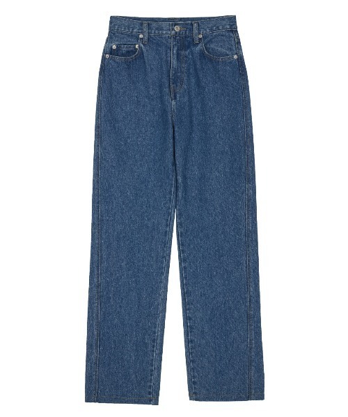 Ameri（アメリ）の「JAPAN MADE STRAIGHT DENIM PANTS（デニムパンツ・レディース・ブルー/インディゴブルー・24inch/23inch/26inch/25inch）」の12枚目の写真