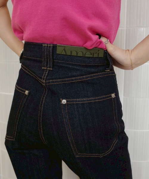 Ameri（アメリ）の「JAPAN MADE STRAIGHT DENIM PANTS（デニムパンツ・レディース・ブルー/インディゴブルー・24inch/23inch/26inch/25inch）」の3枚目の写真