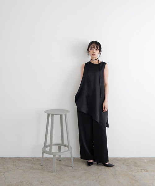 LIAN（リアン）の「サテンイージーパンツ（その他パンツ・レディース・アイボリー/ベージュ/ブラック・FREE）」の20枚目の写真