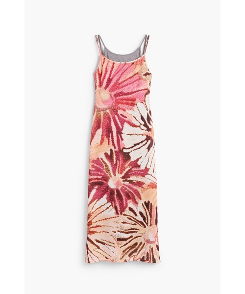 Desigual（デシグアル）の「フラワー×リブキャミドレス重ね着セット（ワンピース・レディース・マルチ・XL/L/M/S/XS）」の2枚目の写真