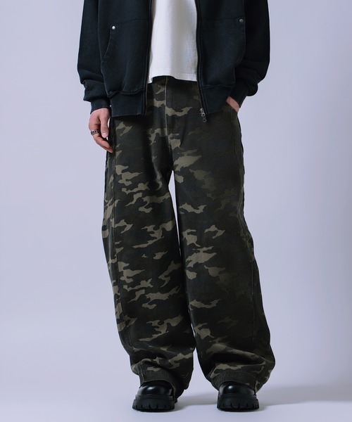 improves(インプローブス)の「12oz バレルレッグ デニムパンツ(デニムパンツ・メンズ・カモフラージュ/ブルー/チャコール/ブラック/ネイビー・LARGE/X-LARGE/MEDIUM)」の5枚目の写真