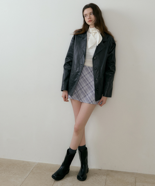 REORG(リオルグ)の「BATD CHECK MINI SKIRT GRAY(スカート・レディース・その他・SMALL/MEDIUM/LARGE)」の4枚目の写真