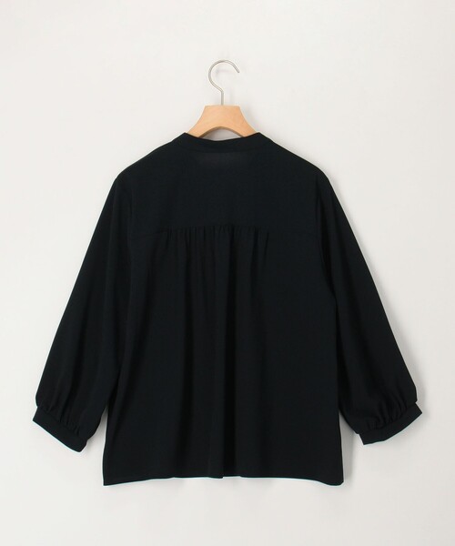 MICO COULIER（ミコクリエ）の「ジョーゼットフリルボウタイブラウス（シャツ/ブラウス・レディース・サックスブルー/ネイビー/キナリ・38）」の20枚目の写真