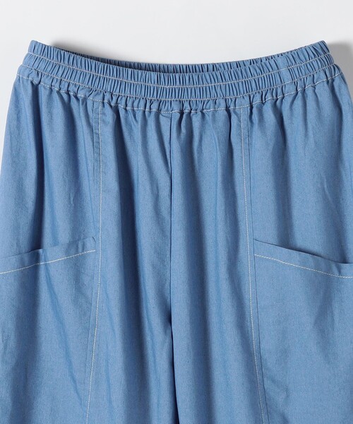 SHIPS any（シップス エニィ）の「SHIPS any:〈洗濯機可能〉シャンブレー デニム ポケット テーパード パンツ（その他パンツ・レディース・ライトブルー/ブルー・38/36）」の19枚目の写真