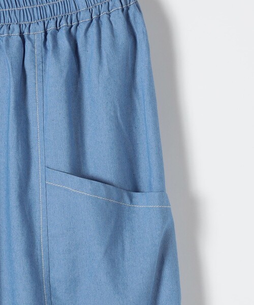 SHIPS any（シップス エニィ）の「SHIPS any:〈洗濯機可能〉シャンブレー デニム ポケット テーパード パンツ（その他パンツ・レディース・ライトブルー/ブルー・38/36）」の20枚目の写真