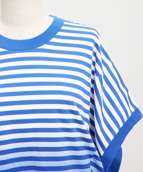 gomme(ゴム)の「グラデーションバルーンT(Tシャツ/カットソー・レディース・ブルー/チャコールグレー/ブラック・MEDIUM)」の14枚目の写真