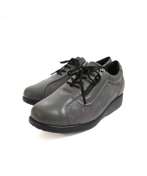 Pointer(shoes)(ポインター)の「【日本製 本革】 コンフォートシューズ /スニーカー(スニーカー・レディース・ブラック系その他2/ダークベージュ/ワイン/グレー/グレイッシュベージュ/ブラック/ブラック系その他3/ブラック系その他/グレー系その他・22.5cm/22cm/23.5cm/23cm/24.5cm/24cm)」の6枚目の写真