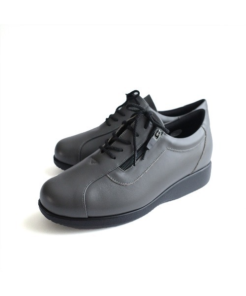 Pointer(shoes)(ポインター)の「【日本製 本革】 コンフォートシューズ /スニーカー(スニーカー・レディース・ブラック系その他2/ダークベージュ/ワイン/グレー/グレイッシュベージュ/ブラック/ブラック系その他3/ブラック系その他/グレー系その他・22.5cm/22cm/23.5cm/23cm/24.5cm/24cm)」の5枚目の写真