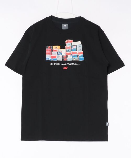 NEW BALANCE(ニューバランス)の「new balance/ニューバランス 半袖 Tシャツ ボックスTシャツ MT61H0DX(Tシャツ/カットソー・メンズ・ブラック/グレー・M/XL/L)」の10枚目の写真