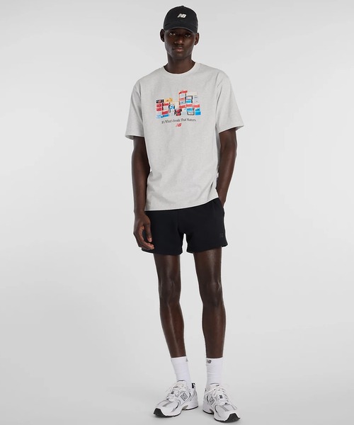 NEW BALANCE(ニューバランス)の「new balance/ニューバランス 半袖 Tシャツ ボックスTシャツ MT61H0DX(Tシャツ/カットソー・メンズ・ブラック/グレー・M/XL/L)」の13枚目の写真