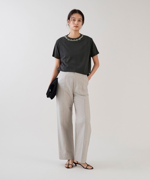 marmors（マルモア）の「【marmors】ビジューTシャツ（Tシャツ/カットソー・レディース・ホワイト/チャコールグレー・36）」の16枚目の写真