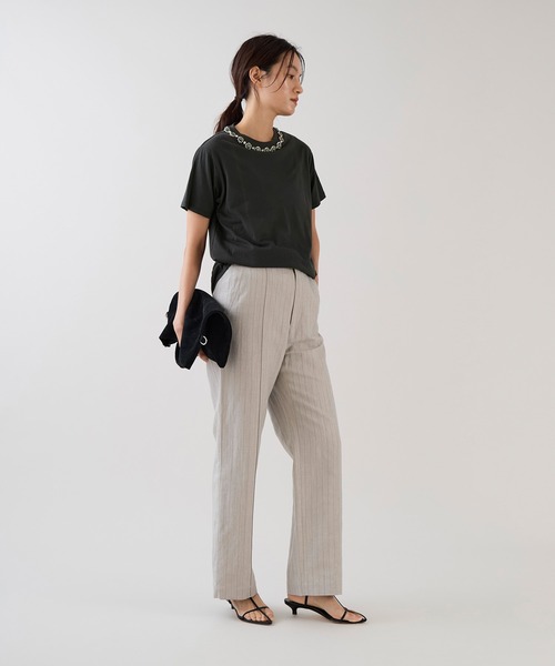 marmors（マルモア）の「【marmors】ビジューTシャツ（Tシャツ/カットソー・レディース・ホワイト/チャコールグレー・36）」の17枚目の写真