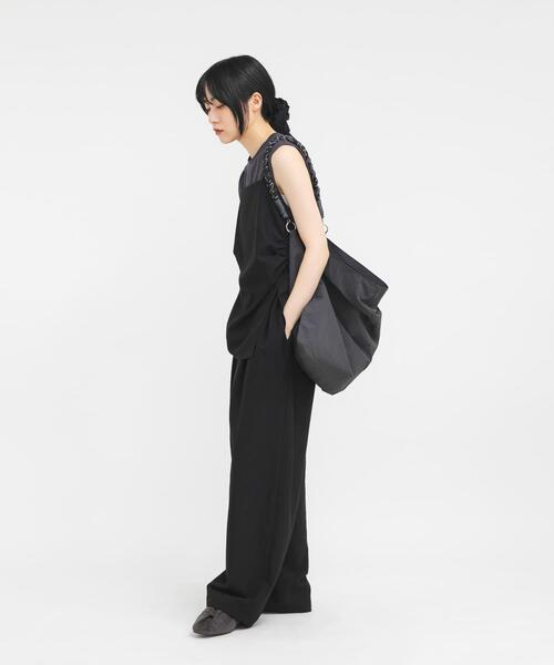 KBF(ケイビーエフ)の「ロープナイロンBAG(ショルダーバッグ・レディース・チャコールグレー/カーキ・ONE)」の11枚目の写真