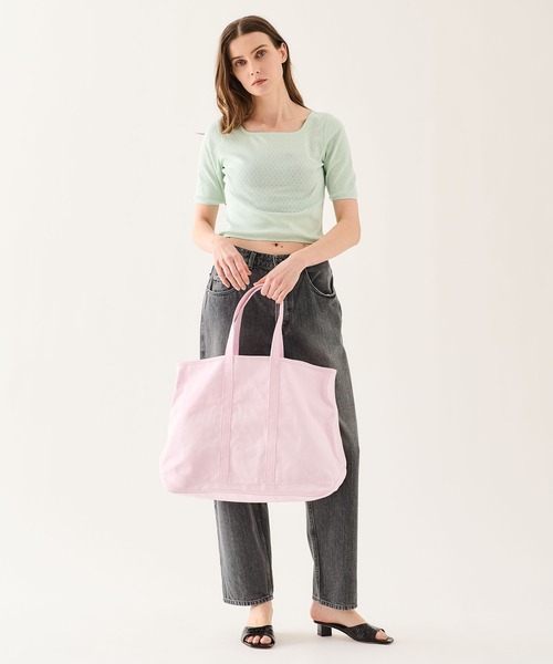 ESTNATION(エストネーション)の「GOOD PEOPLE GOOD STITCHING GOOD PRODUCT for ESTNATION / コットンシルクTシャツ(Tシャツ/カットソー・レディース・ブラック/ライトグリーン・FREE)」の11枚目の写真